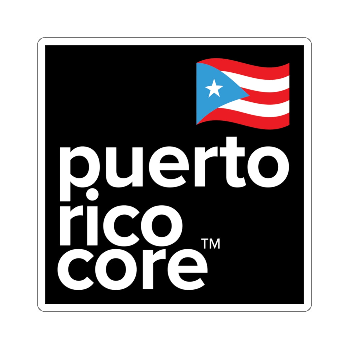 puerto rico core™ Kiss-Cut Stickers