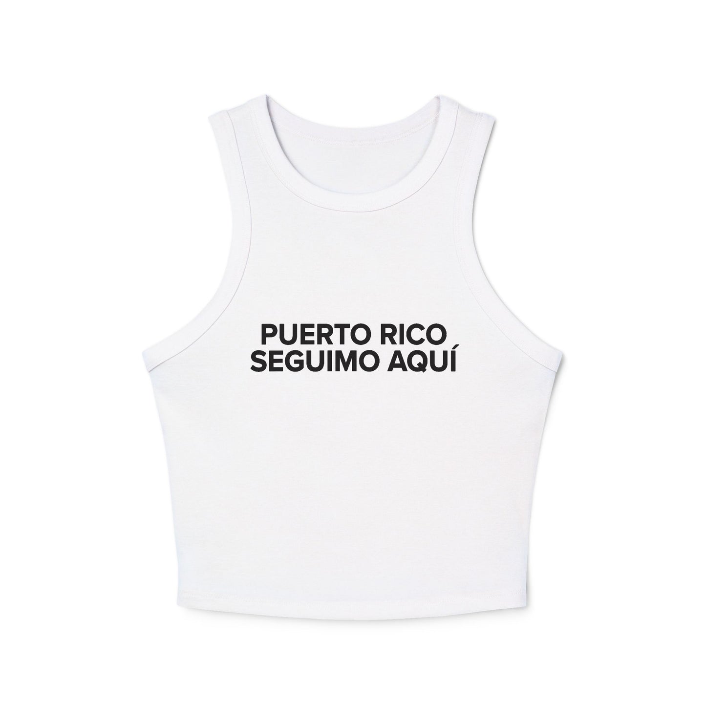 PUERTO RICO SEGUIMO AQUÍ Racer Tank Top